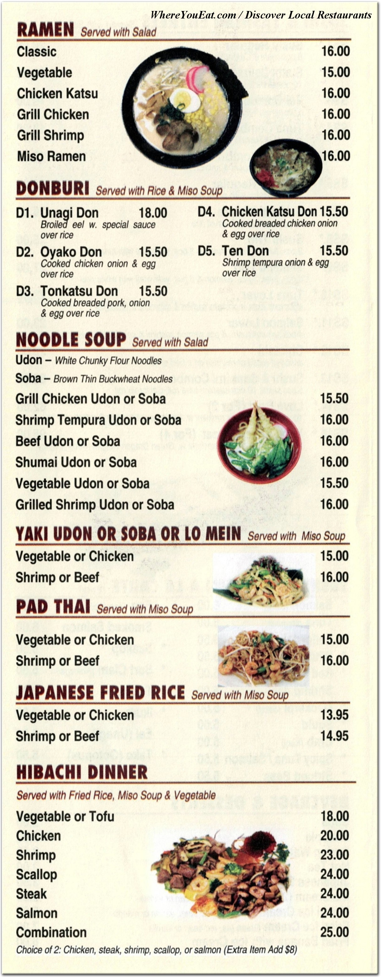 menu image