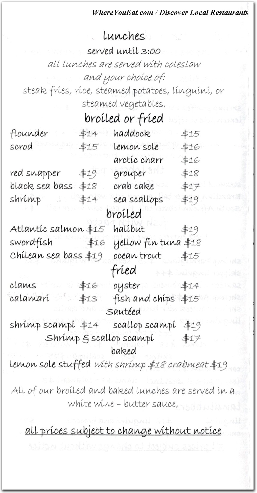 menu image