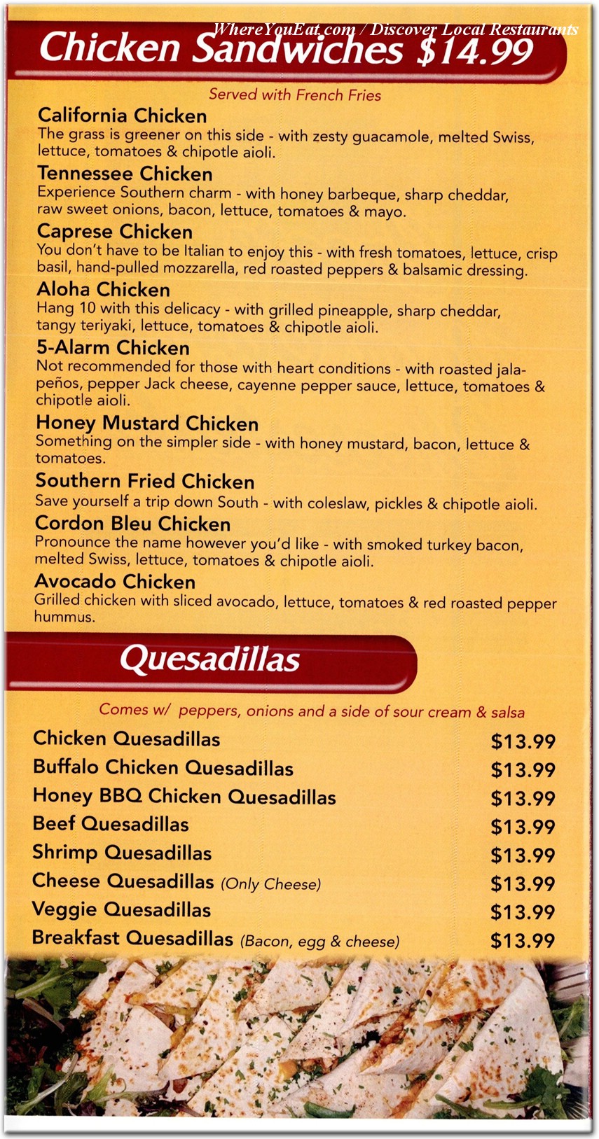 menu image