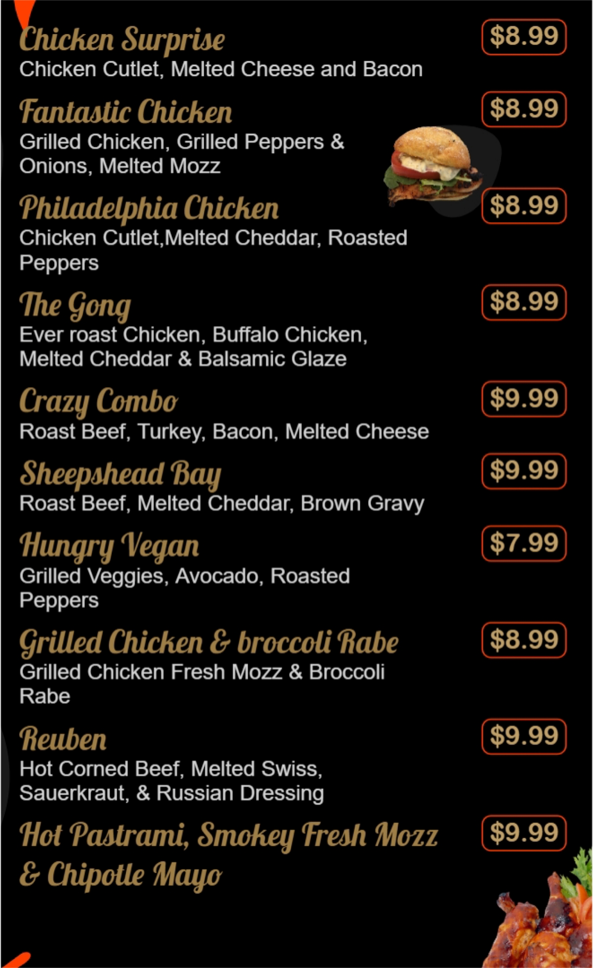 menu image
