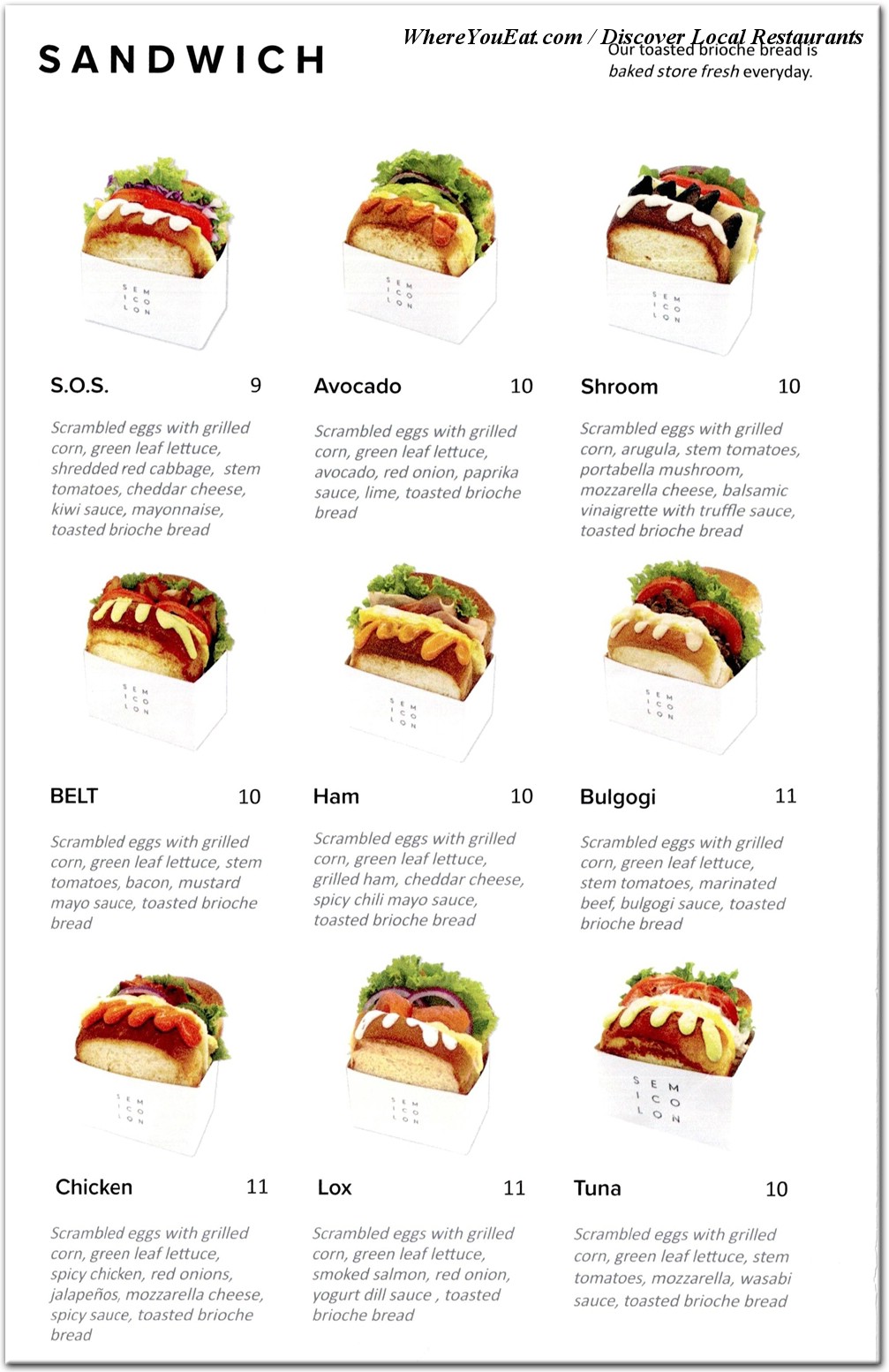 menu image