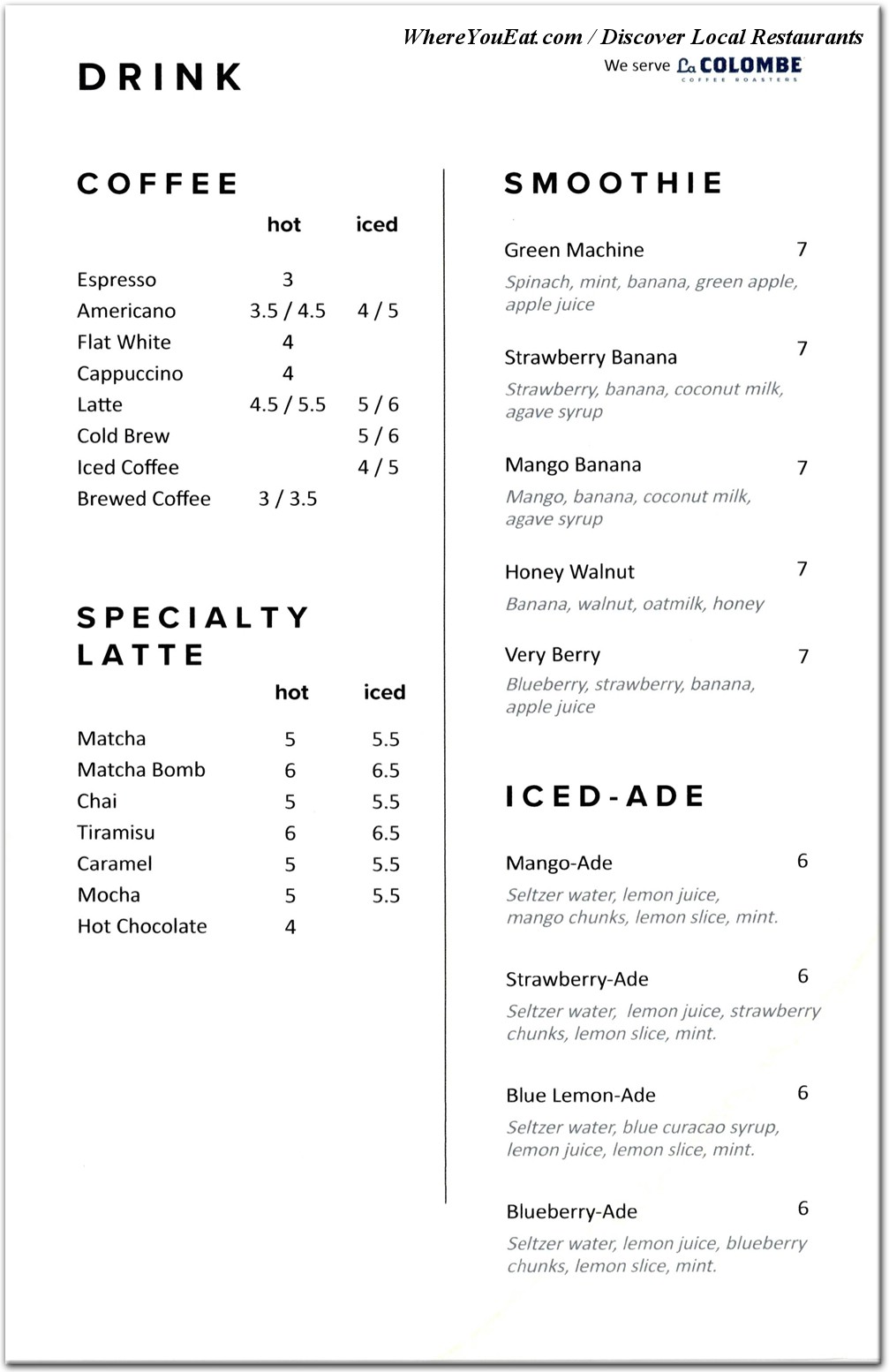 menu image