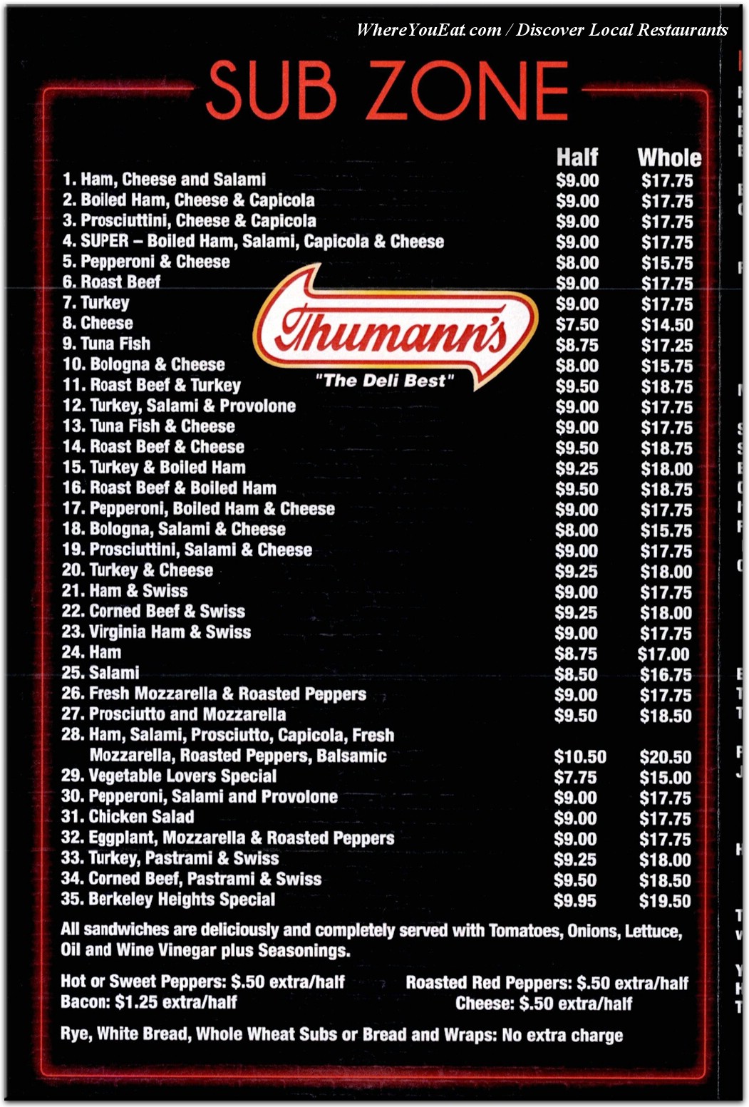 menu image