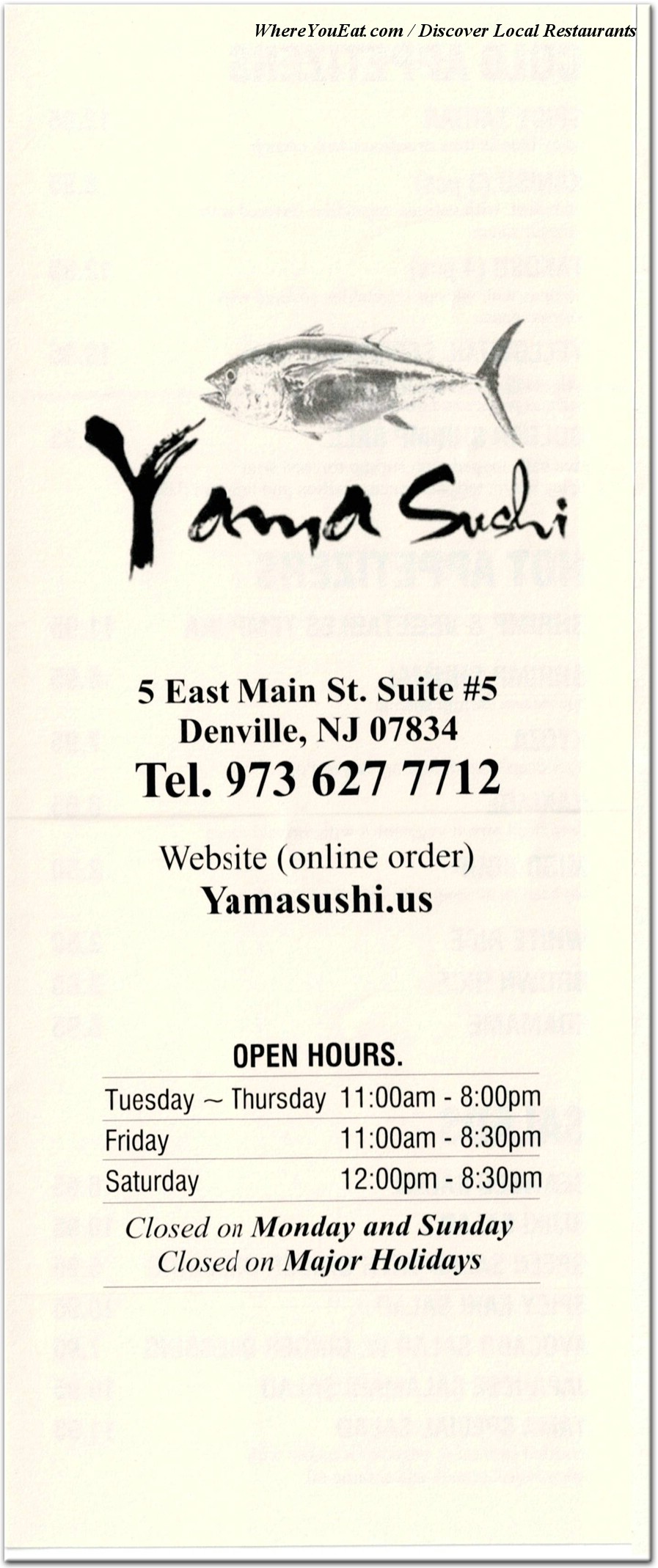 menu image