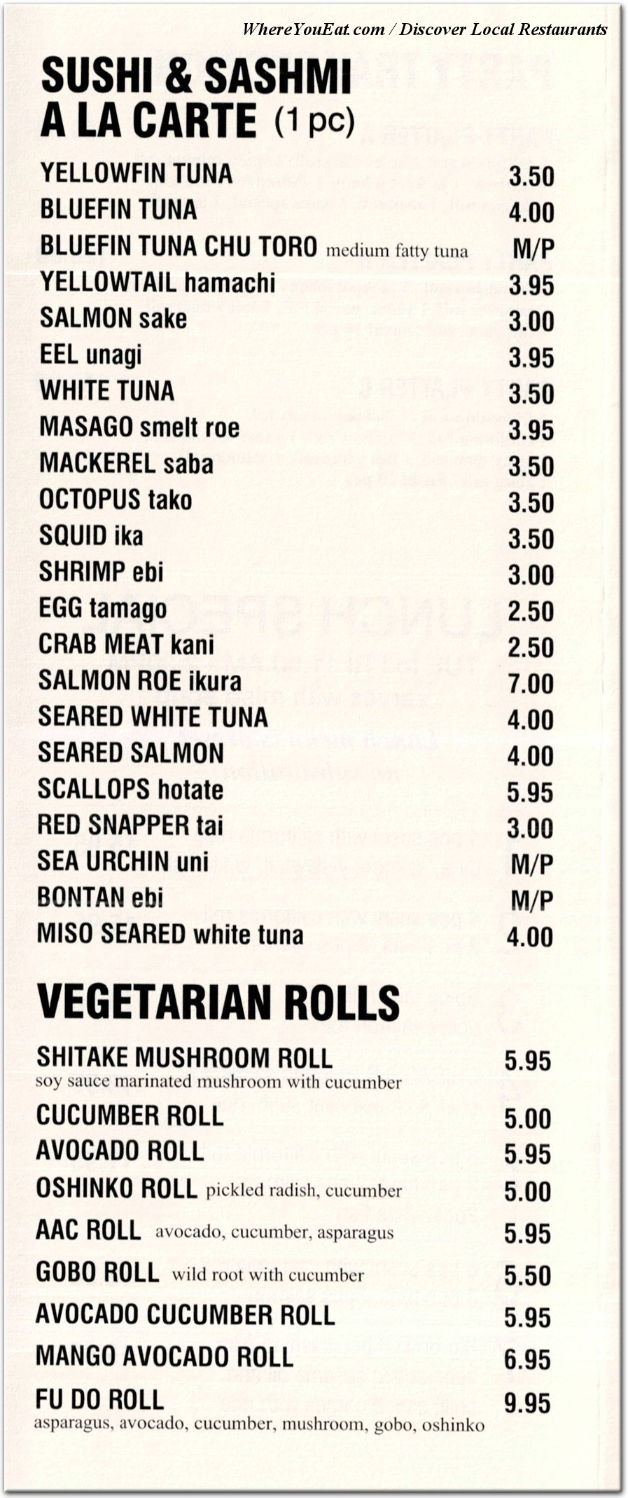 menu image