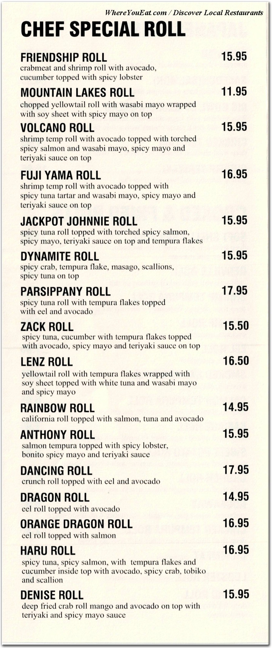 menu image