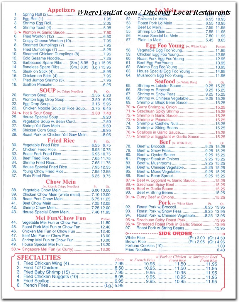 menu image
