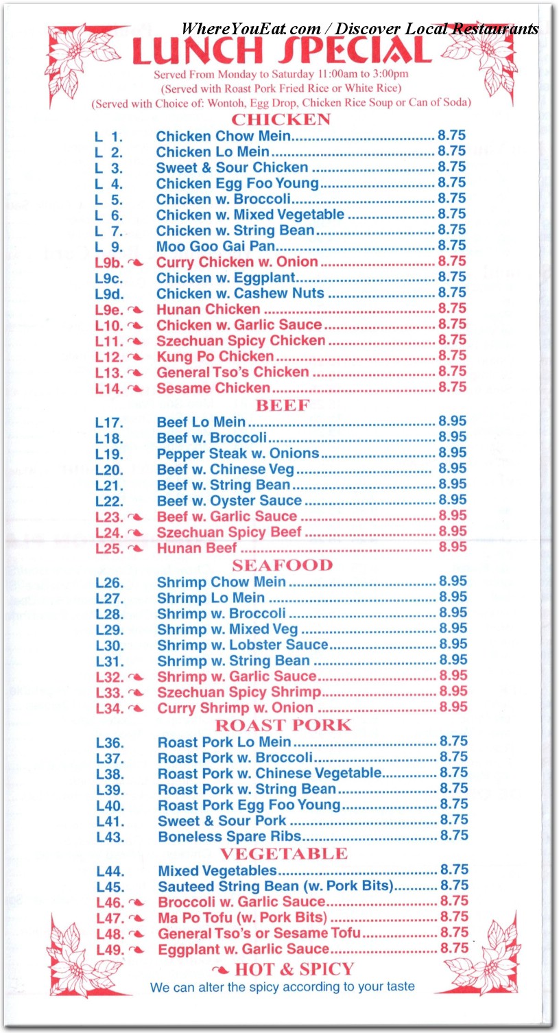 menu image