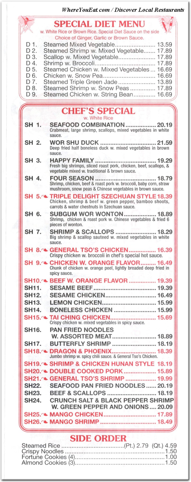 menu image