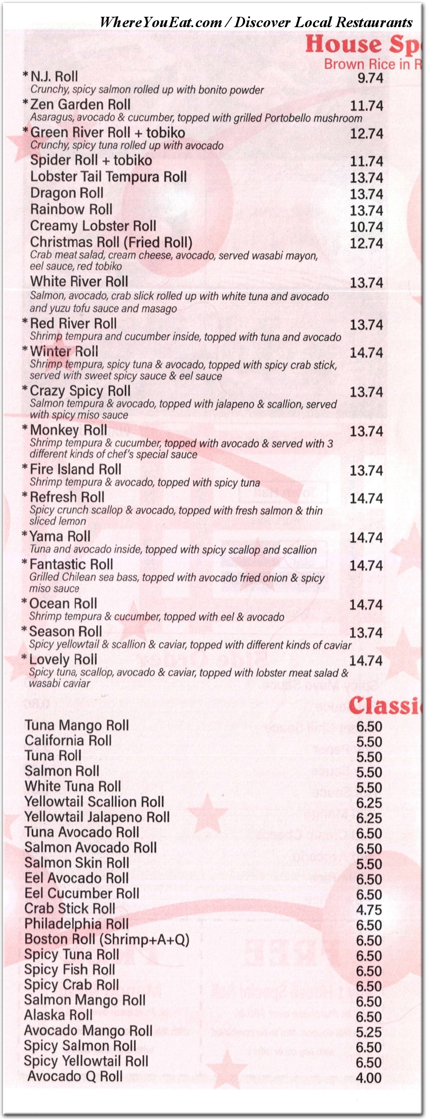 menu image