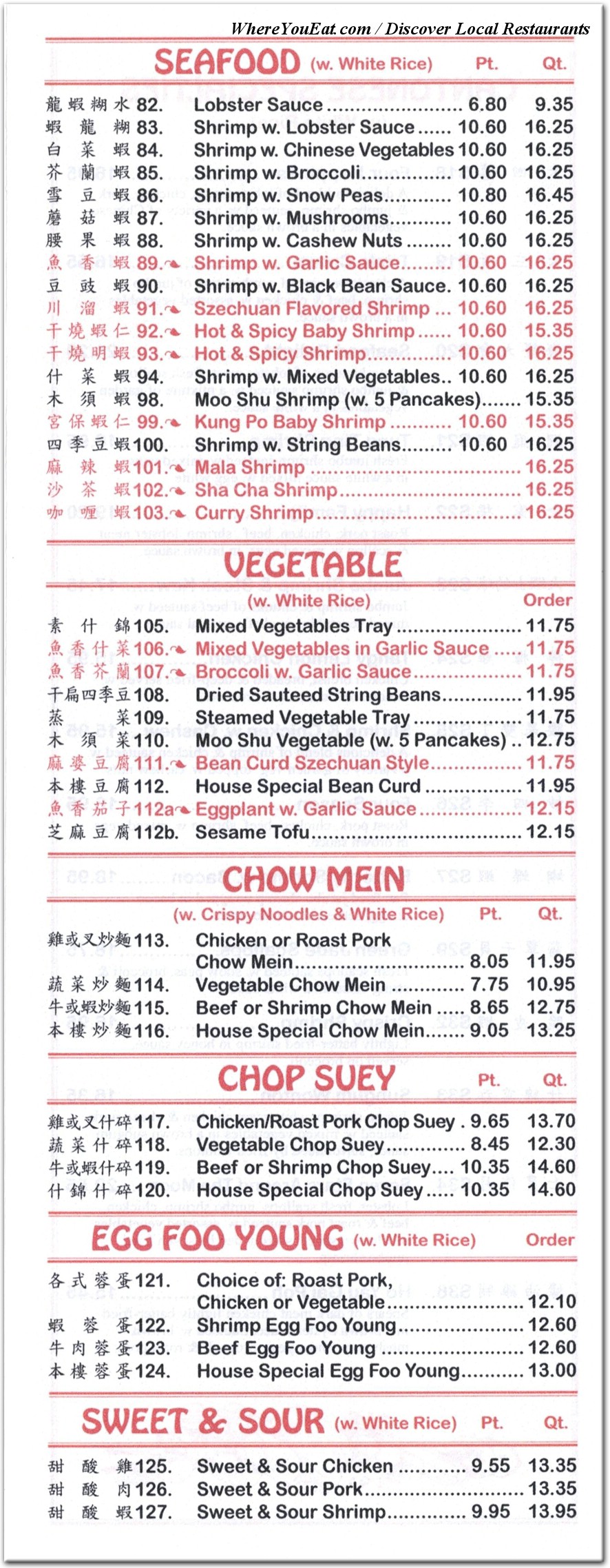 menu image