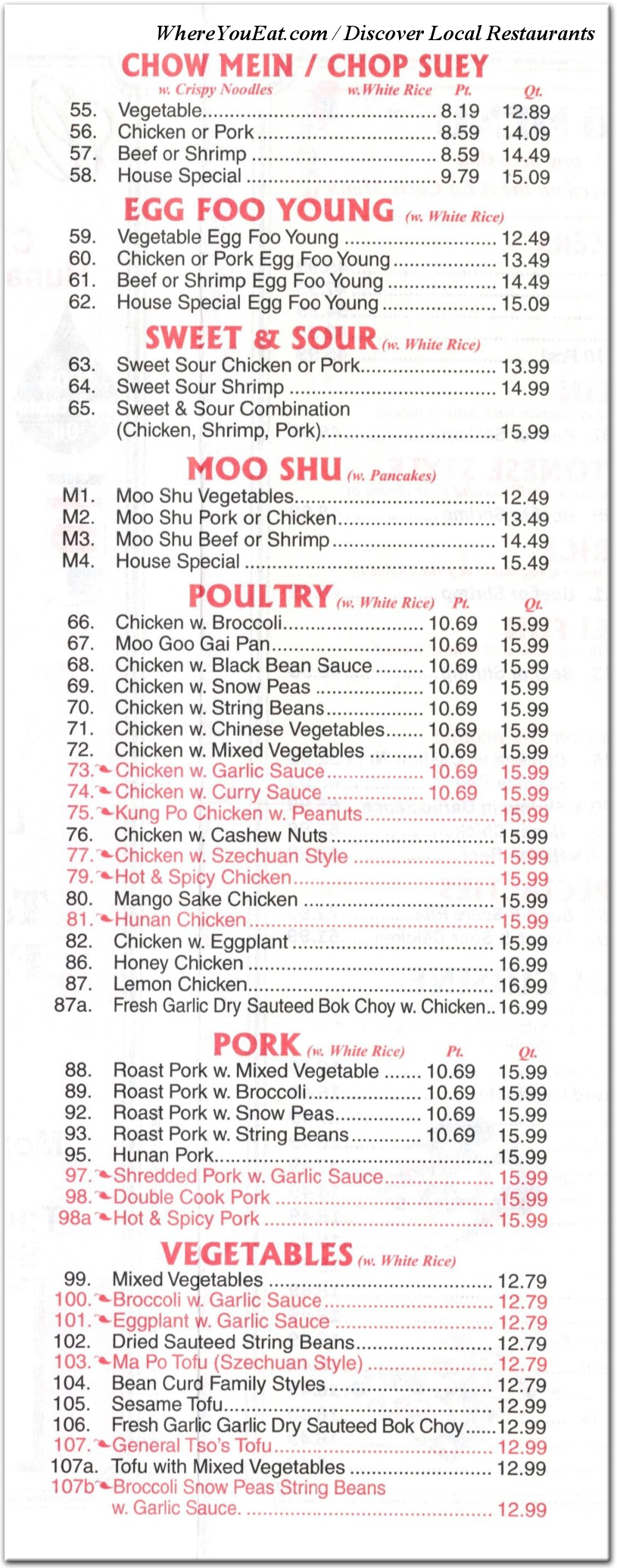 menu image