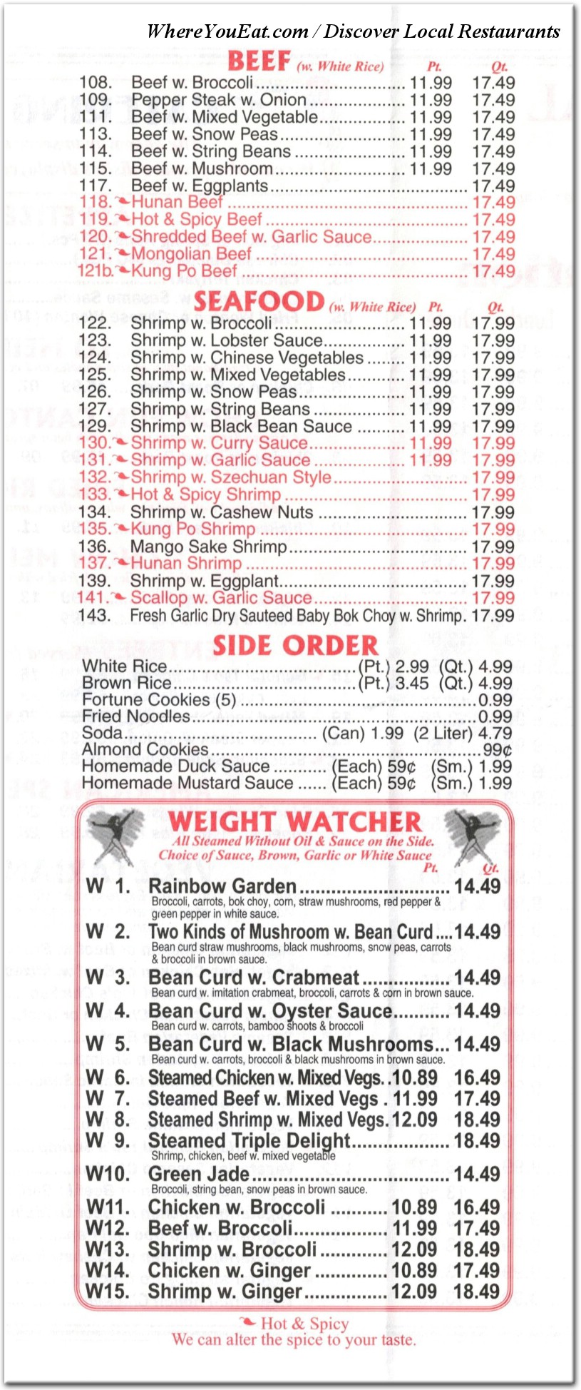 menu image