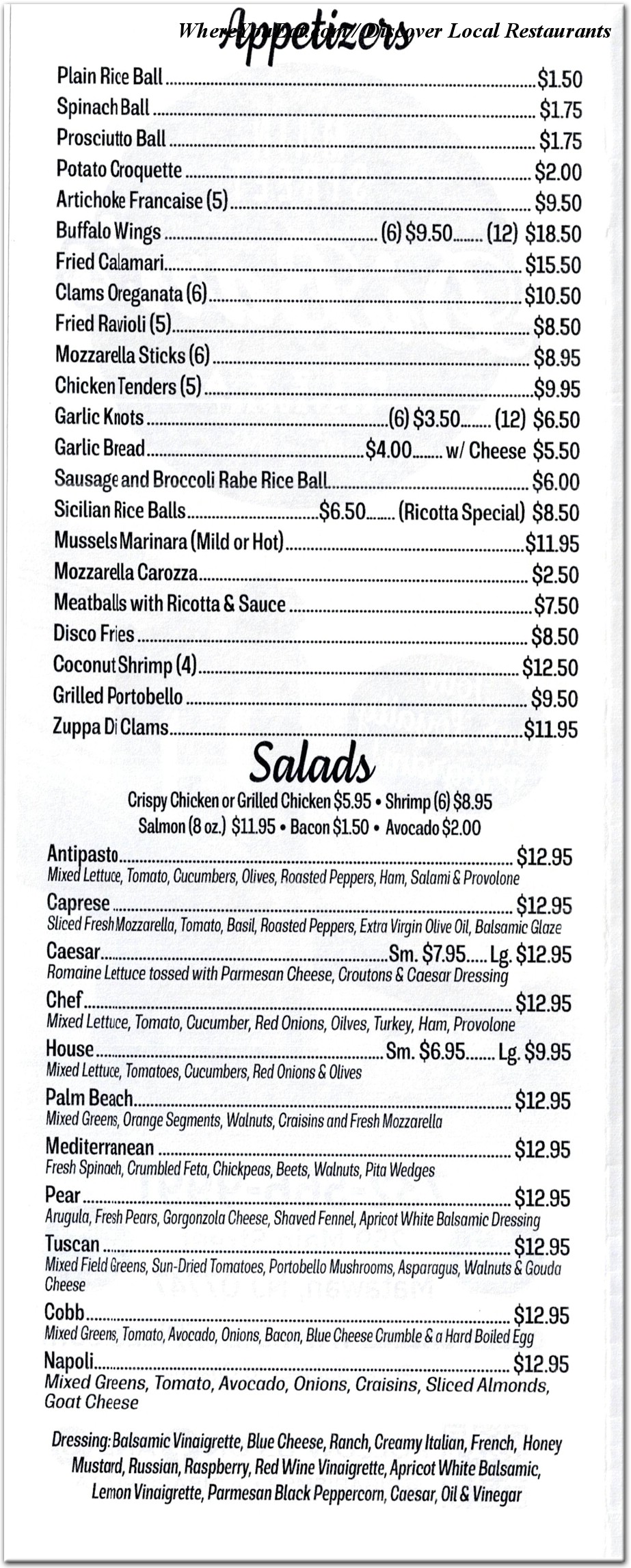 menu image