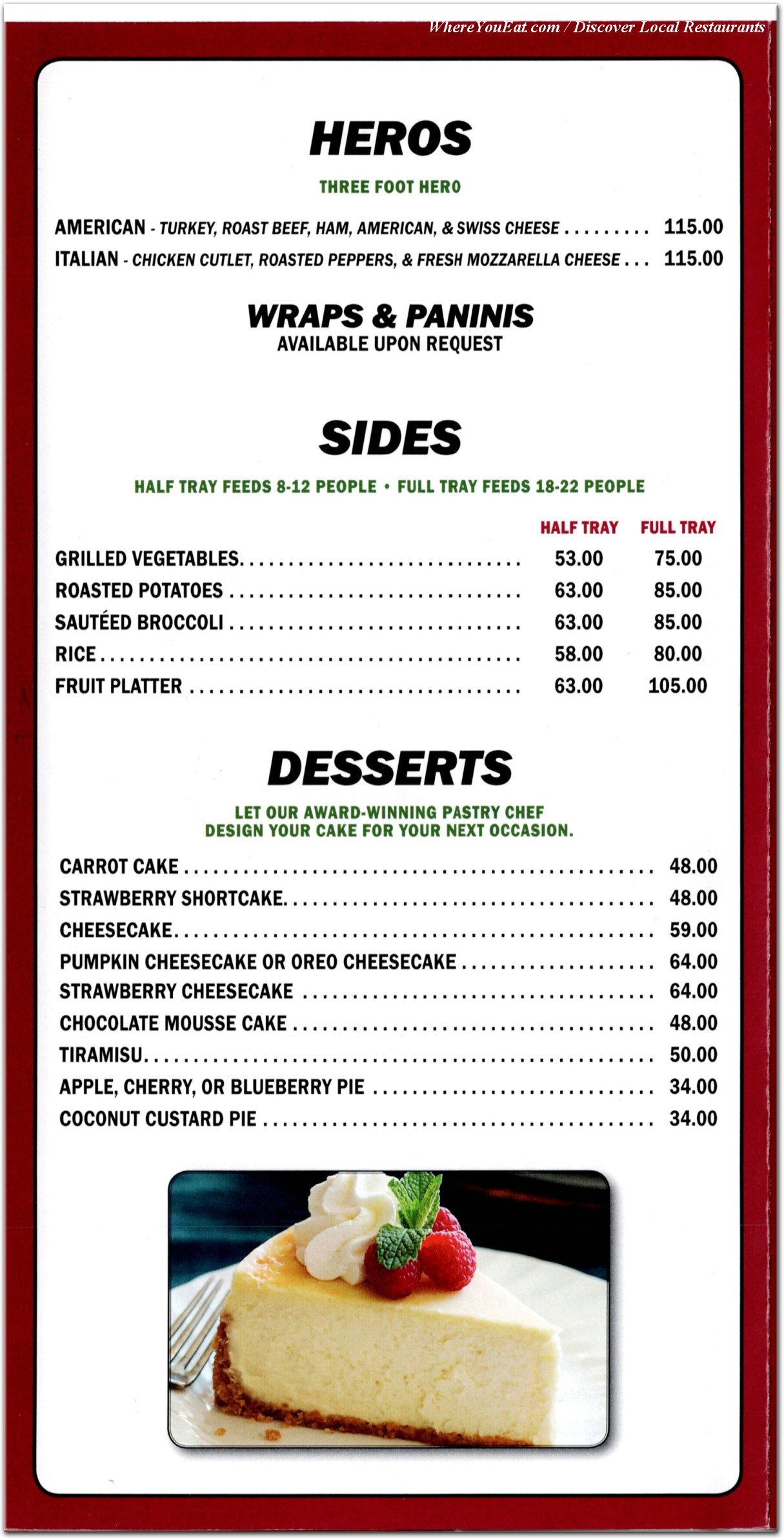 menu image