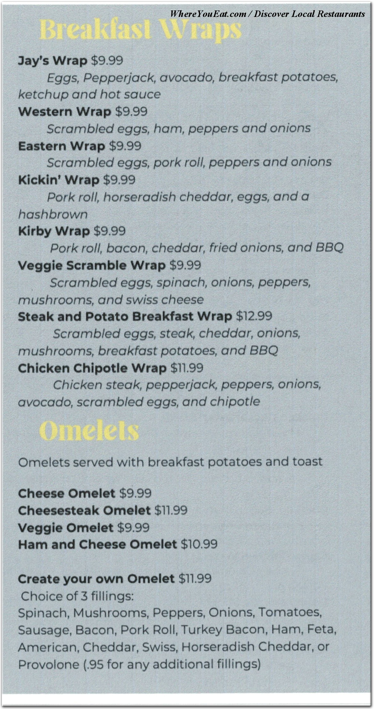 menu image