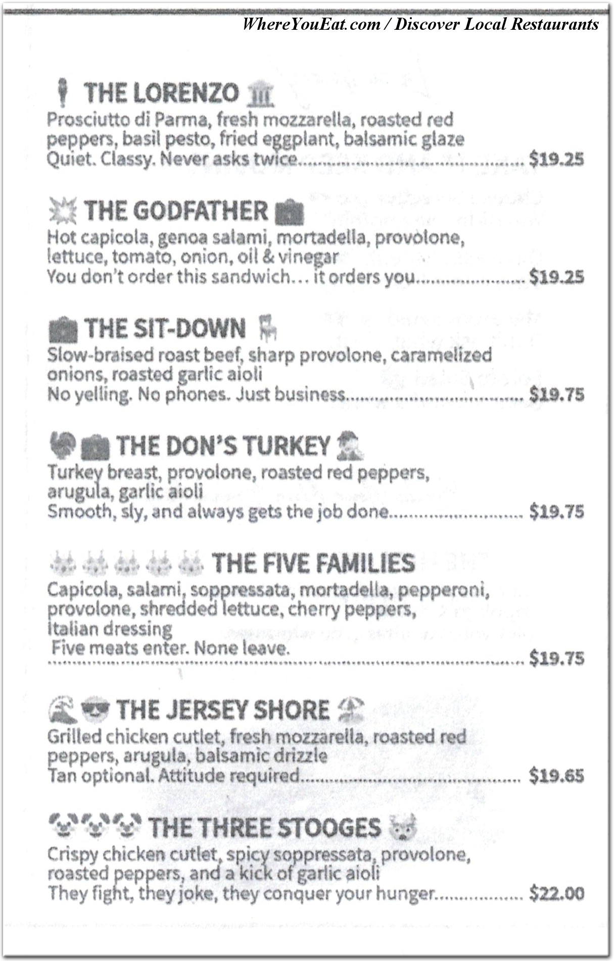 menu image