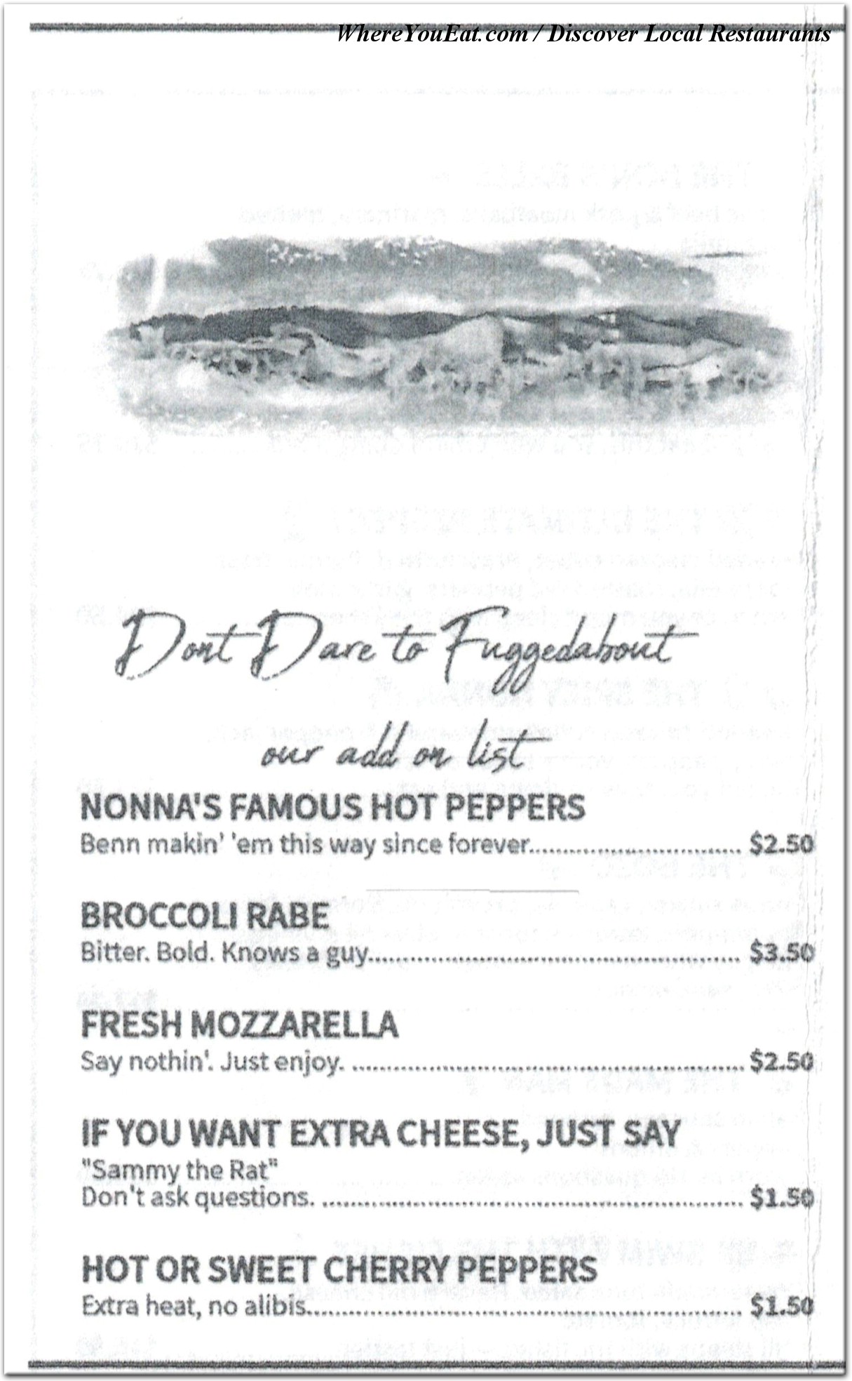 menu image