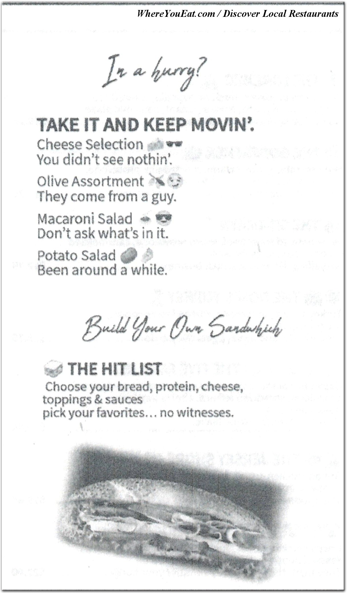 menu image