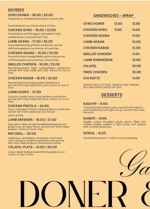 menu image
