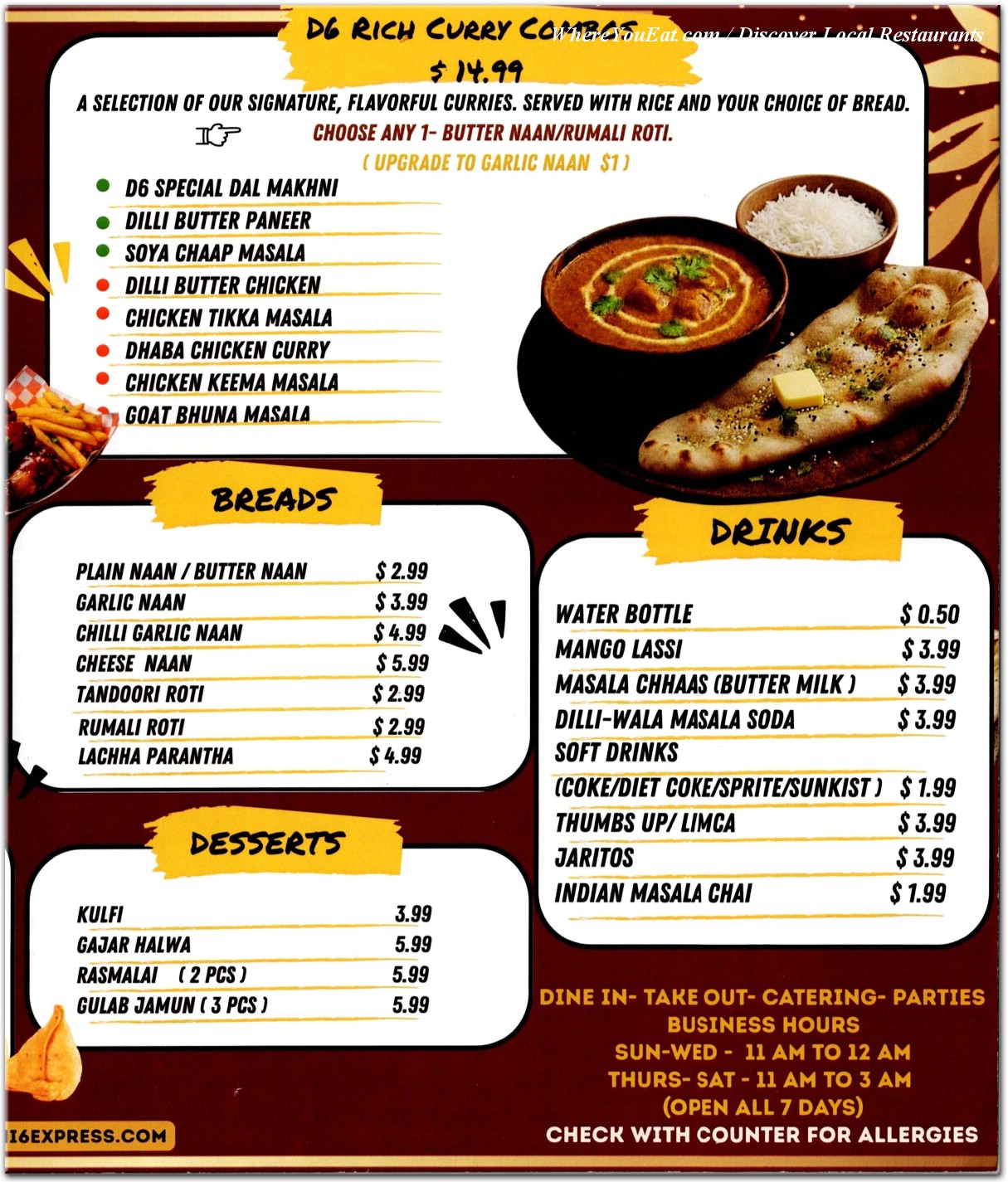 menu image