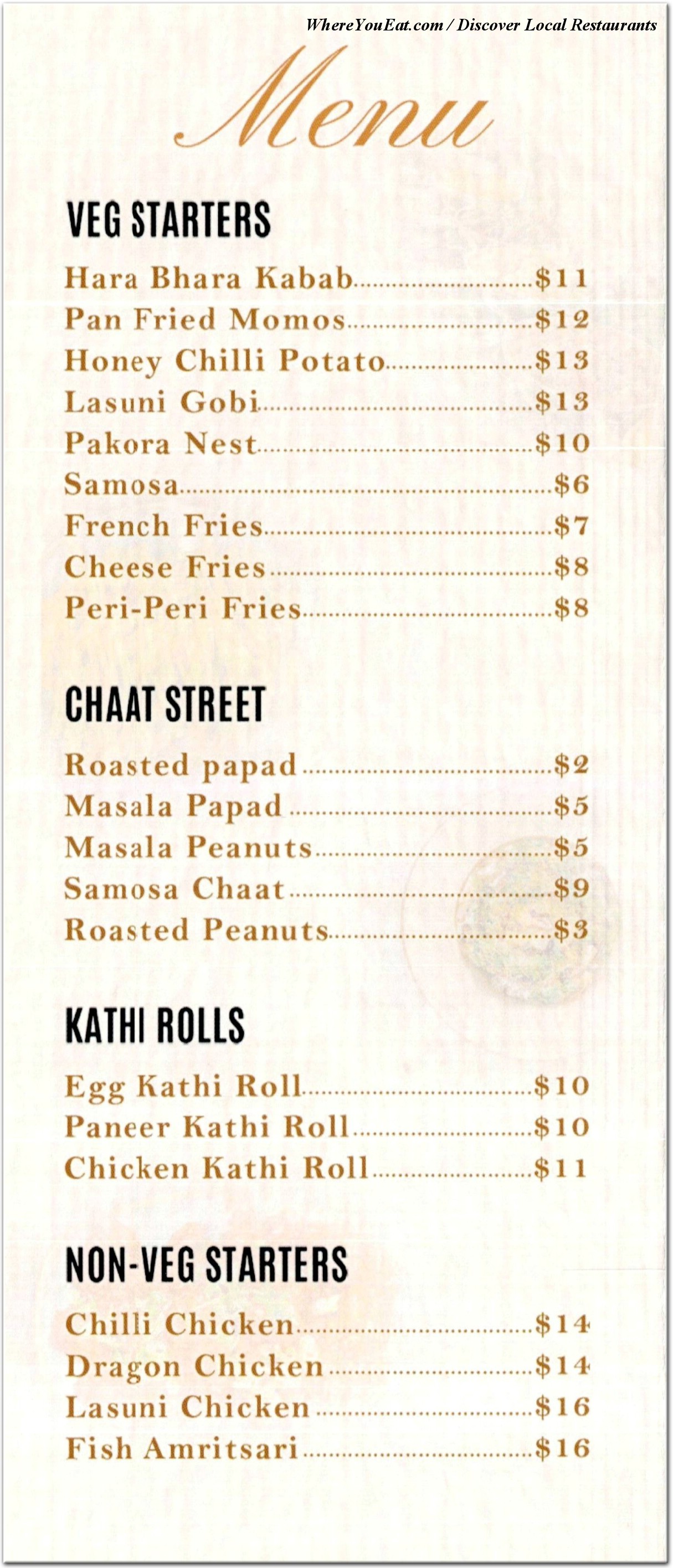 menu image