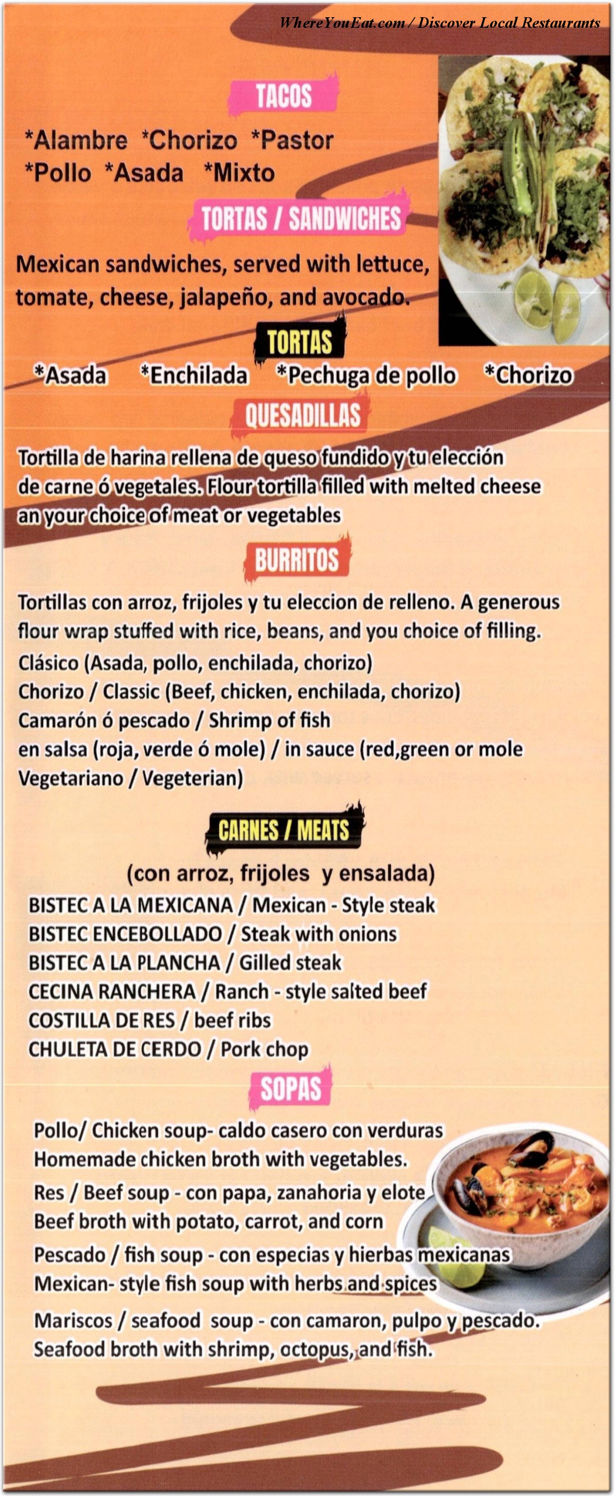 menu image
