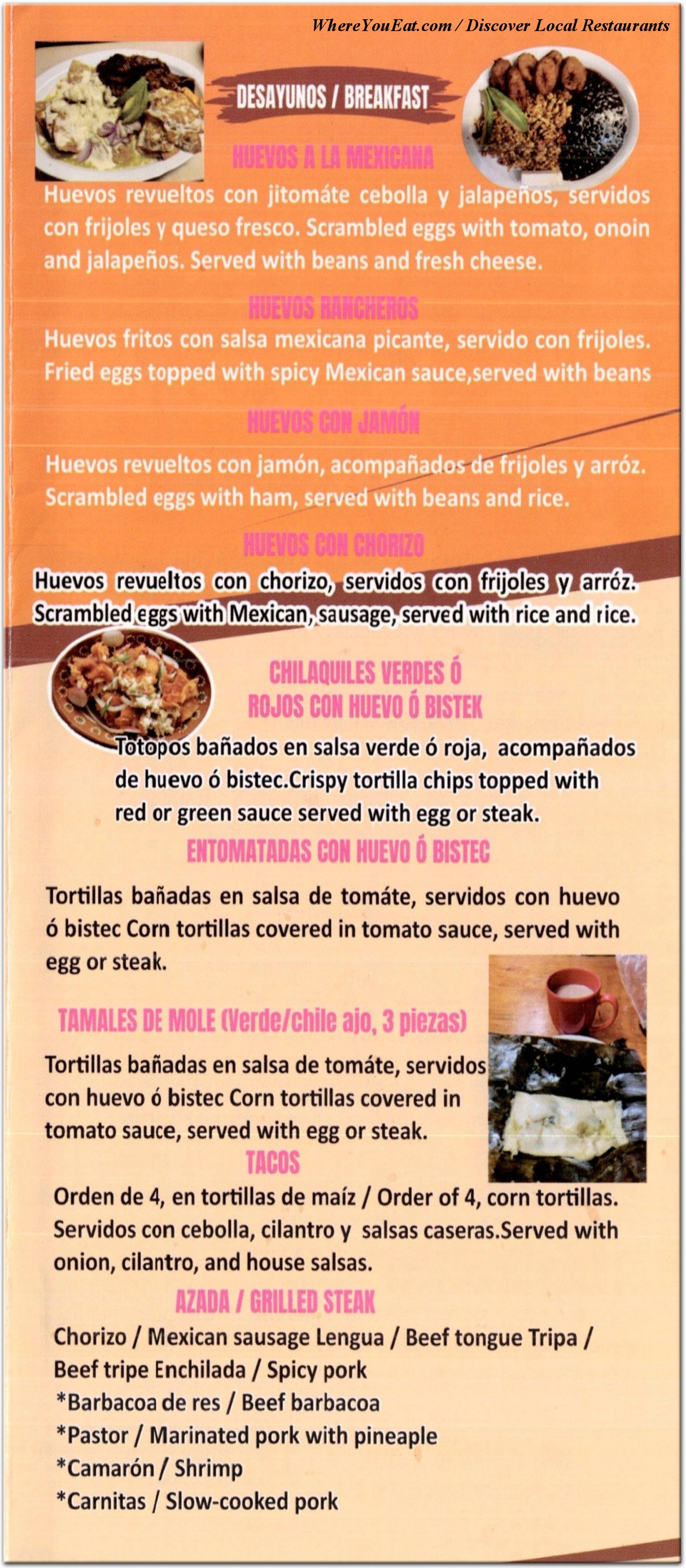menu image