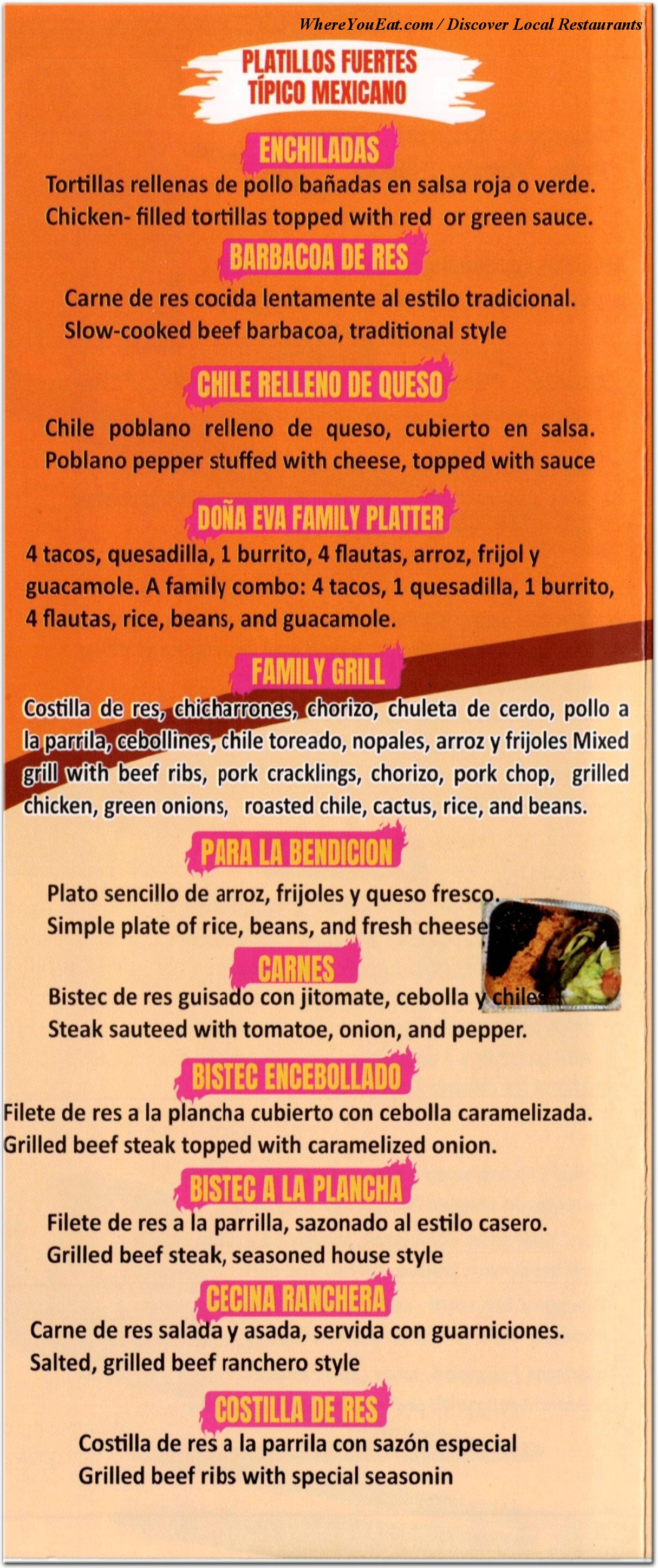 menu image