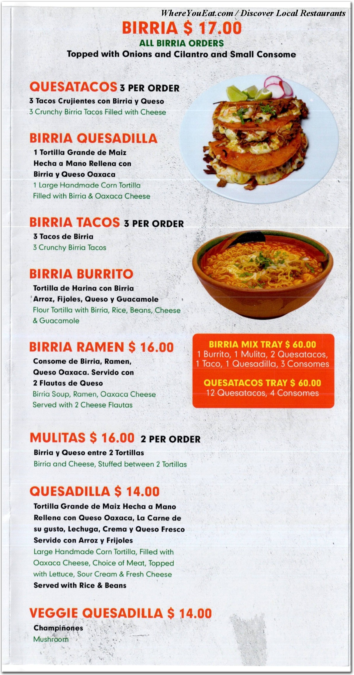 menu image