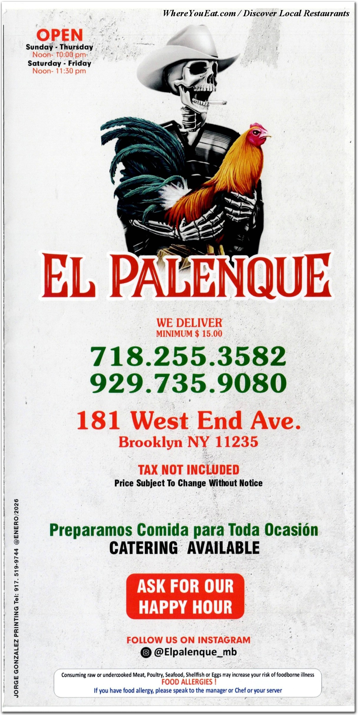 menu image