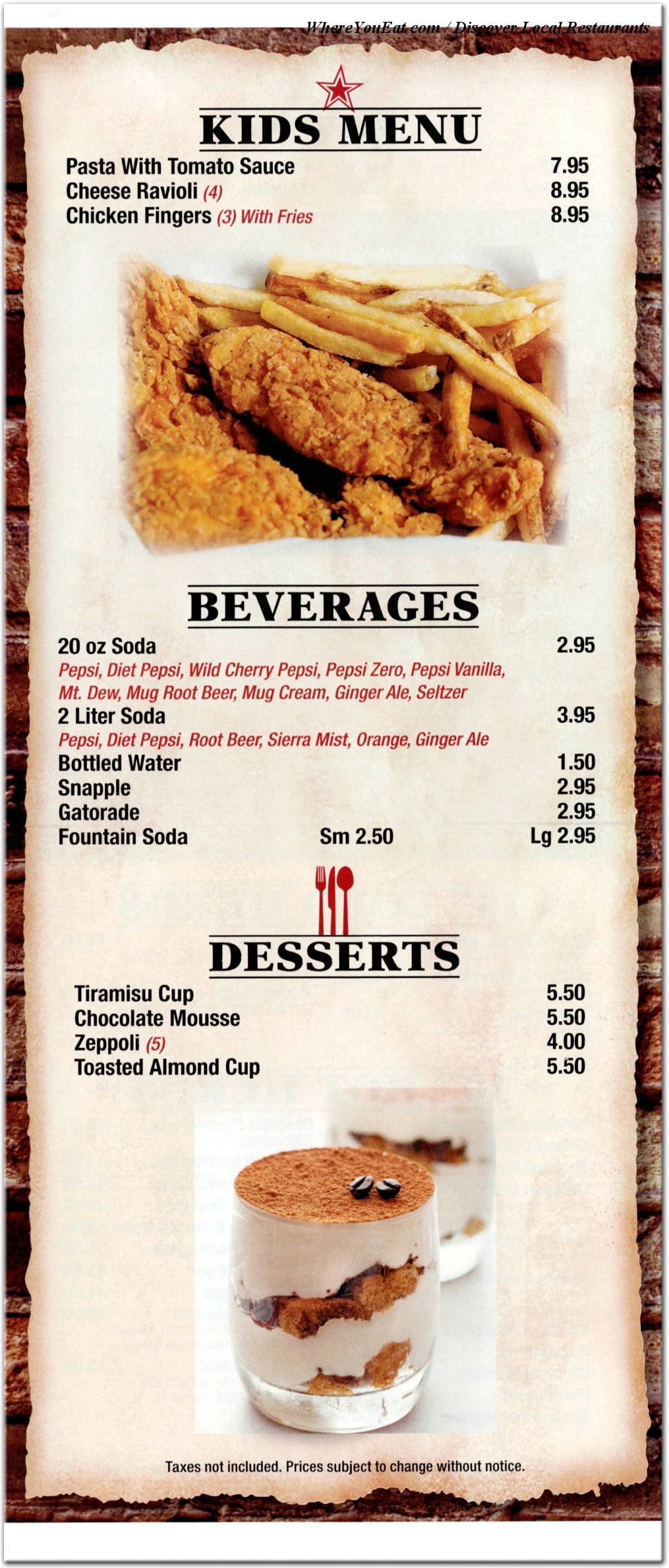 menu image