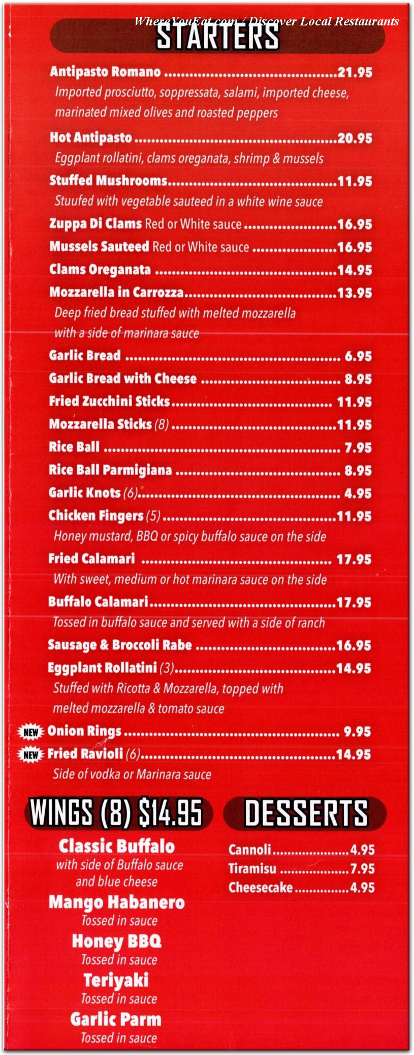 menu image