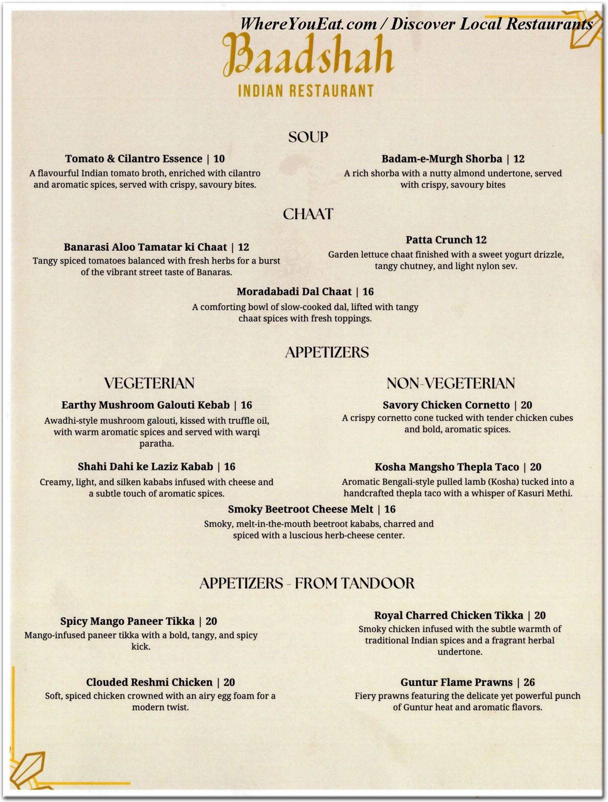 menu image