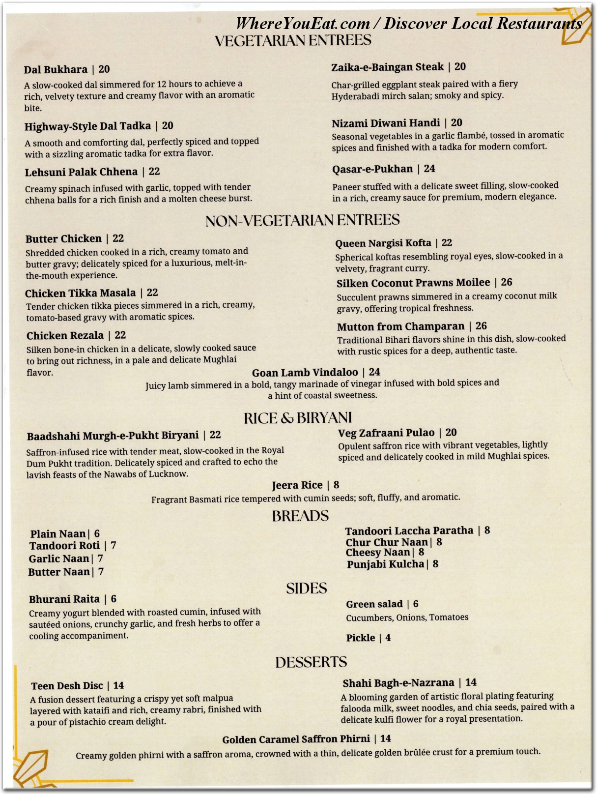 menu image