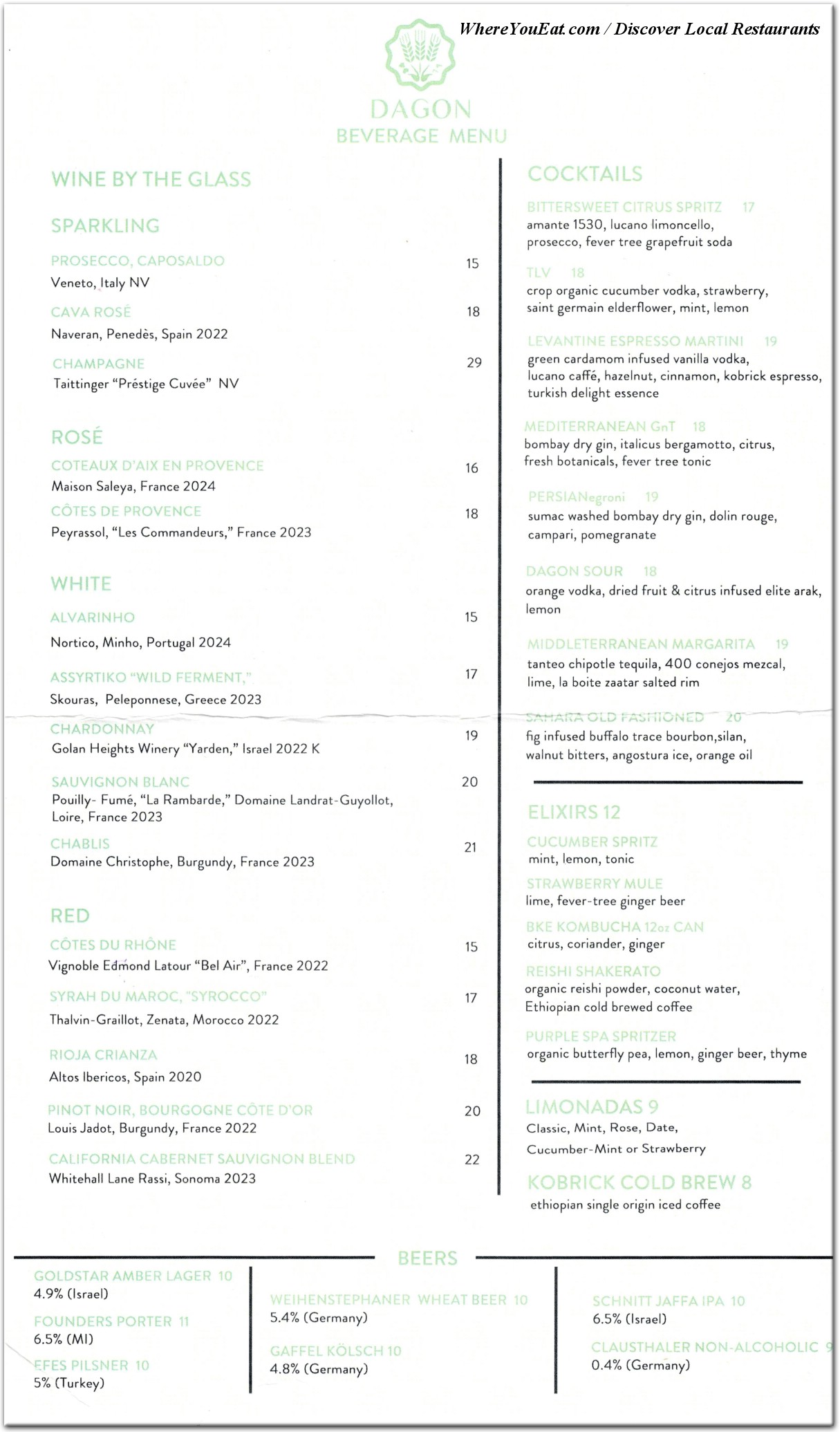 menu image