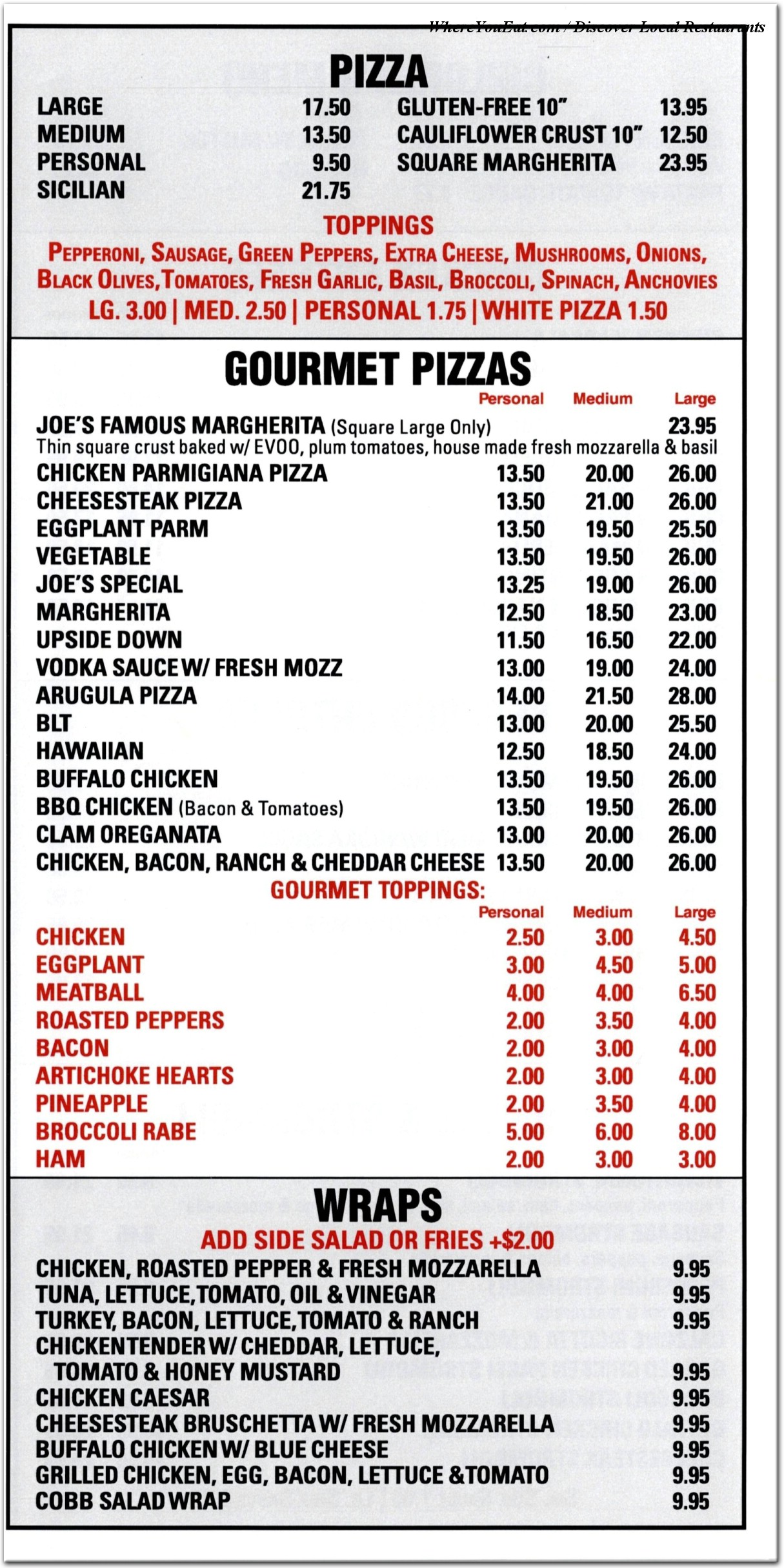 menu image
