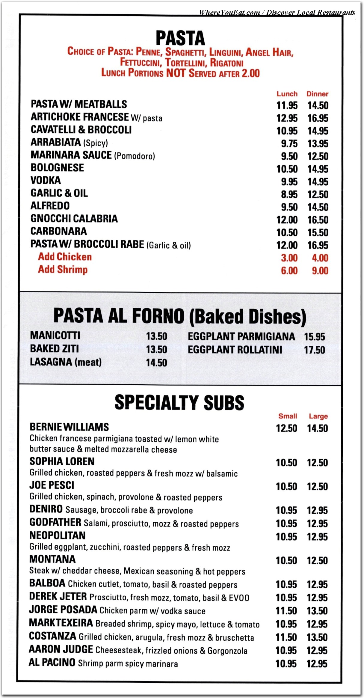 menu image