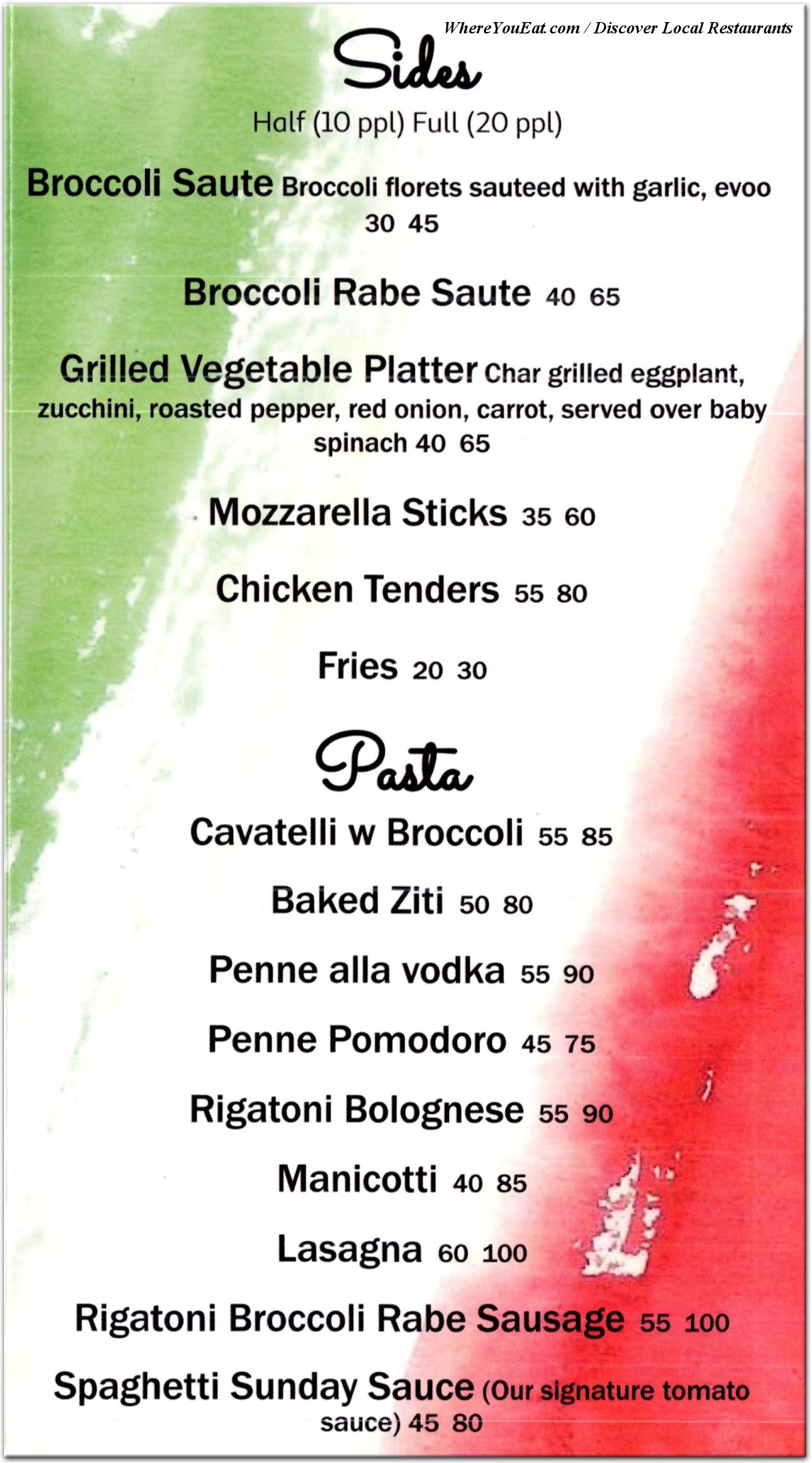 menu image