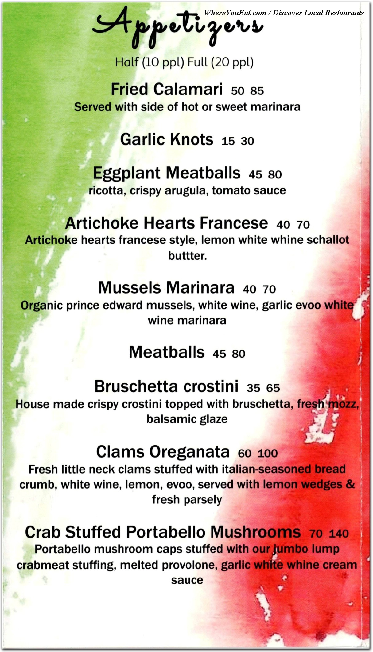 menu image