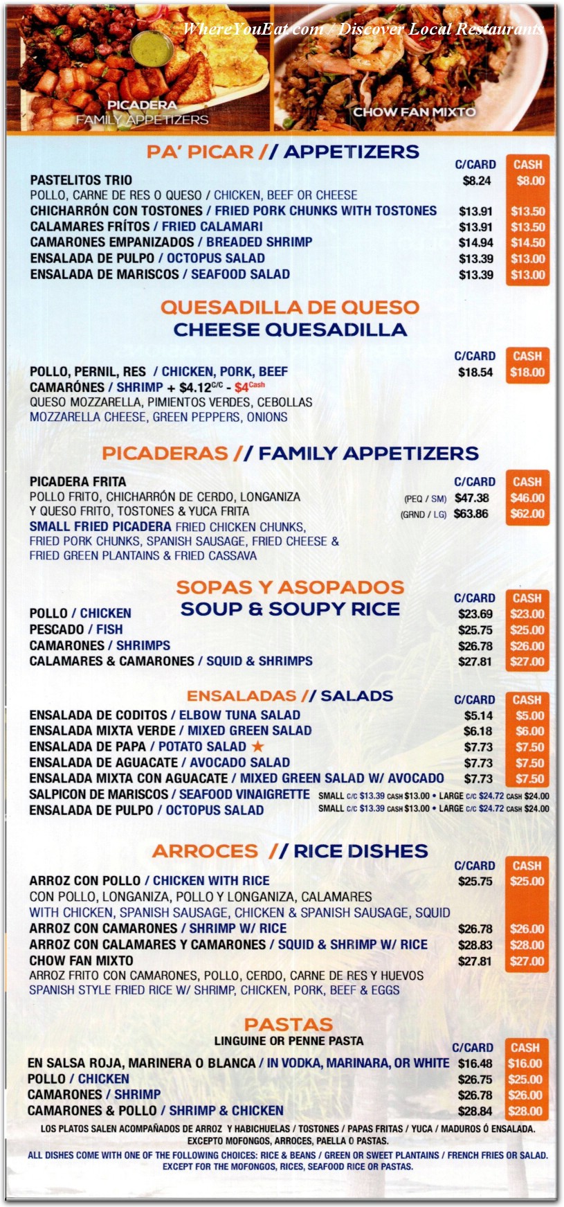 menu image