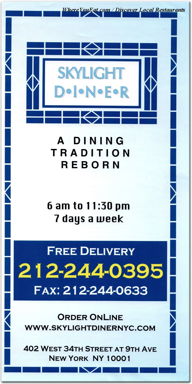 menu image