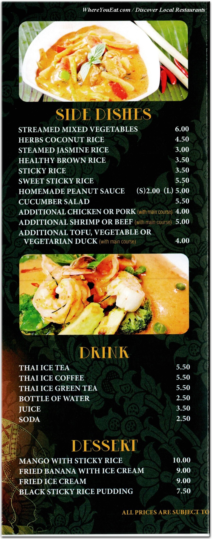 menu image