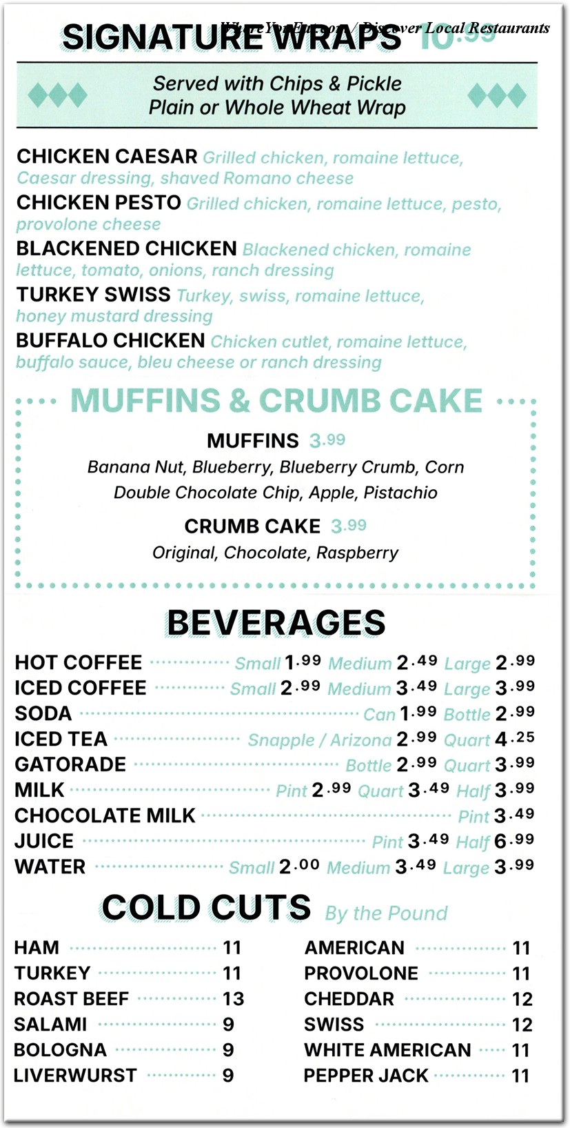 menu image