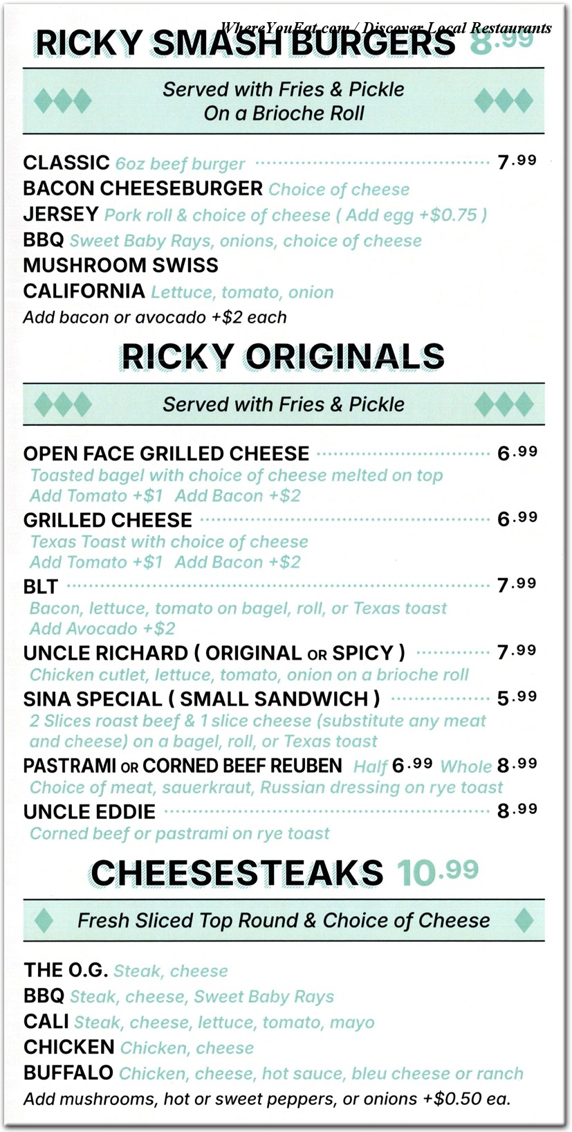 menu image