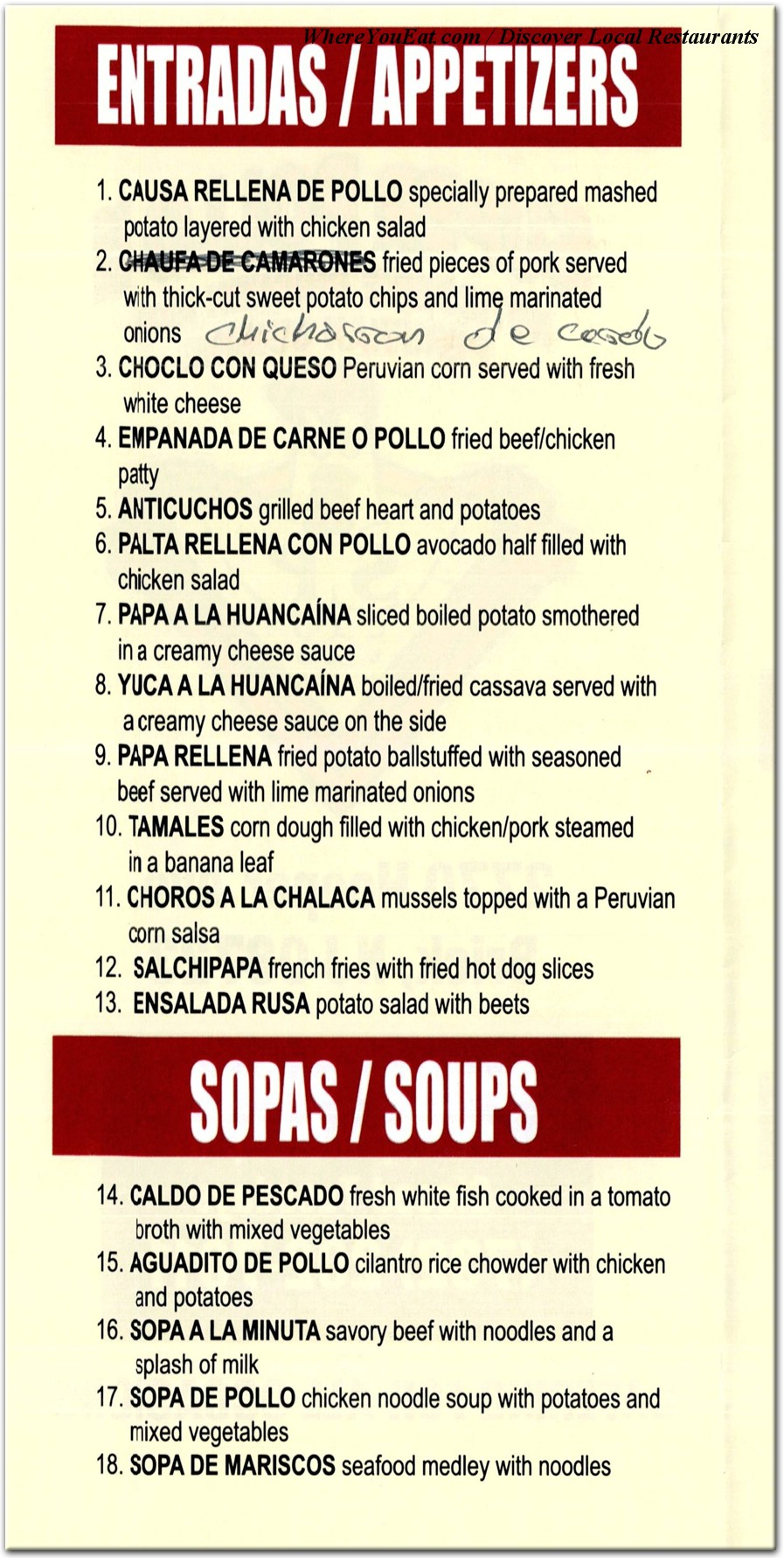 menu image