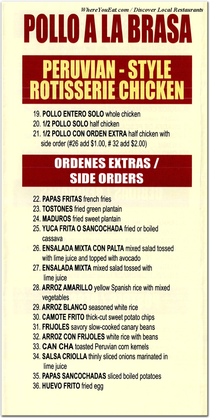 menu image