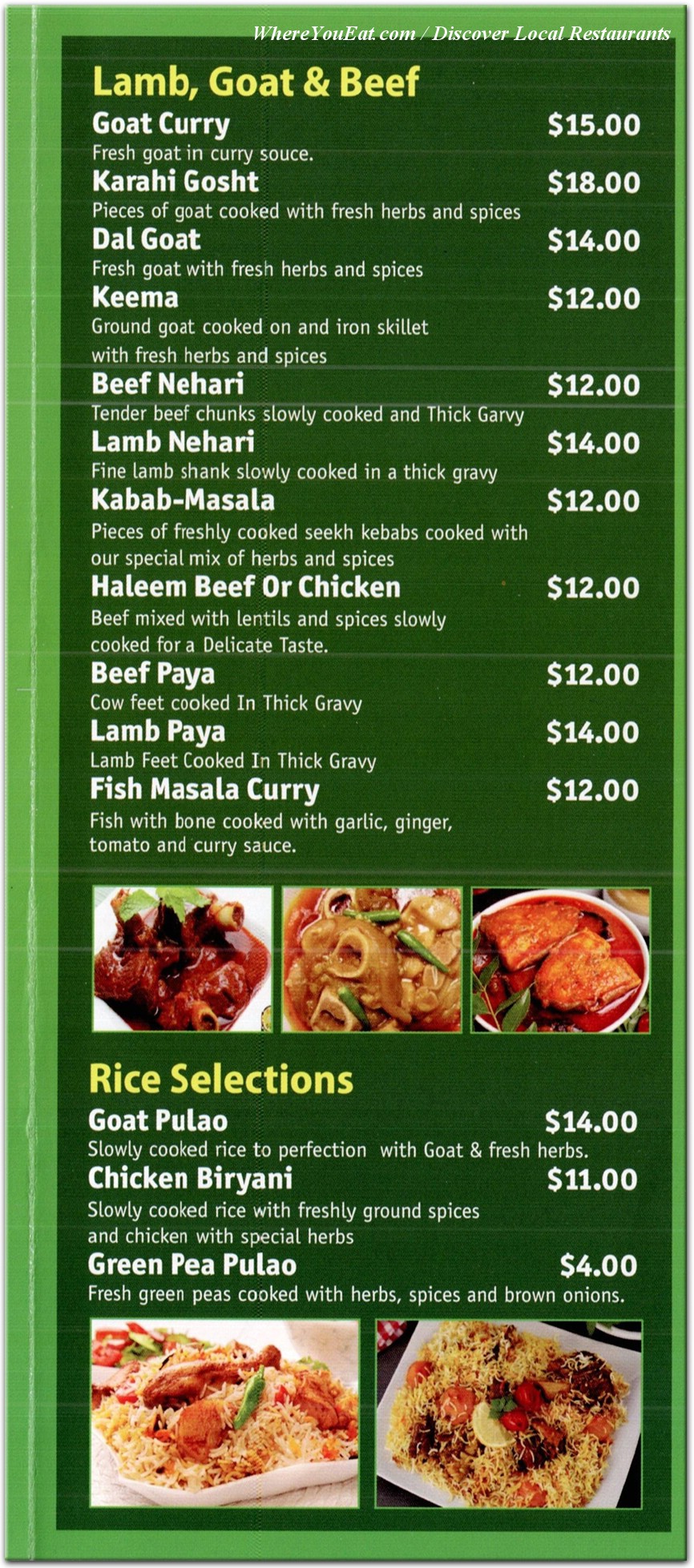 menu image
