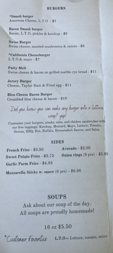 menu image
