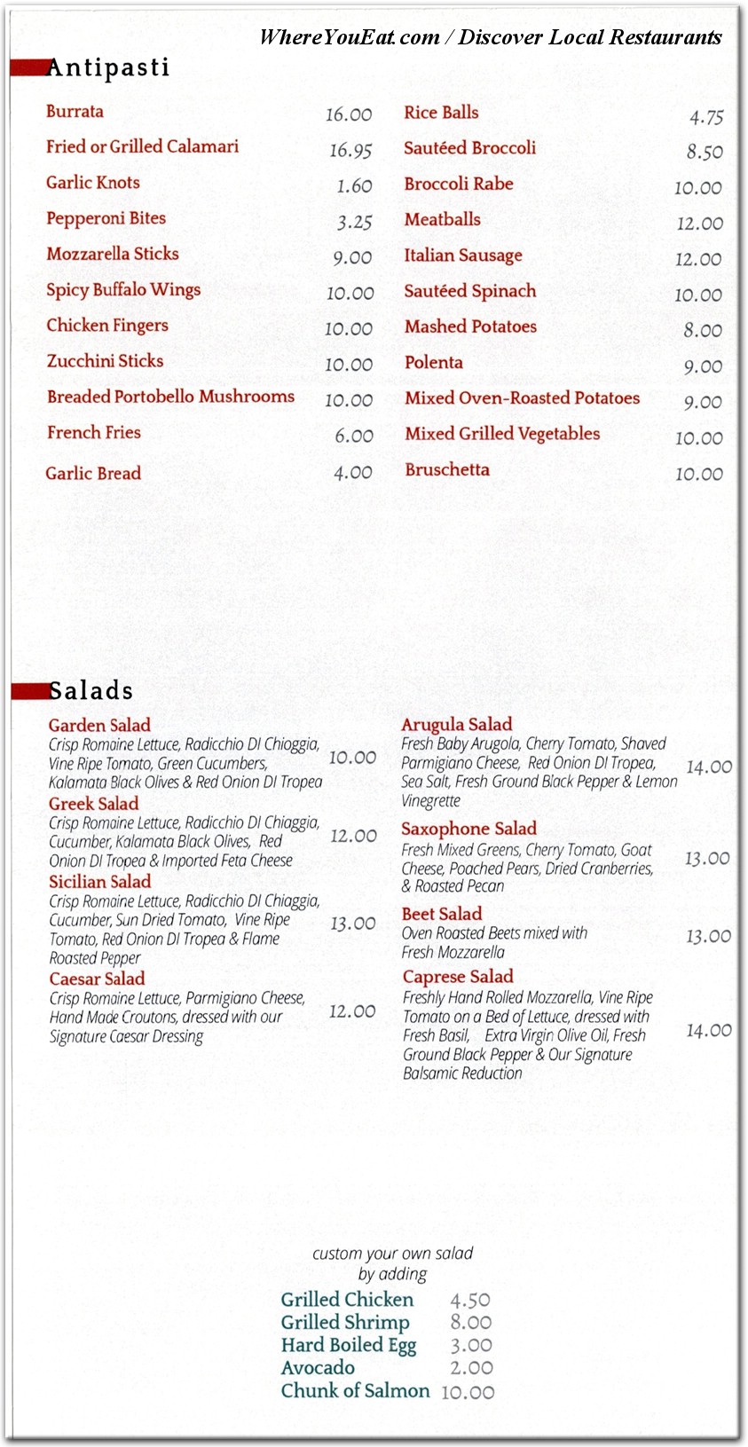 menu image